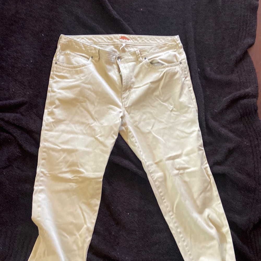 Khaki colored pants